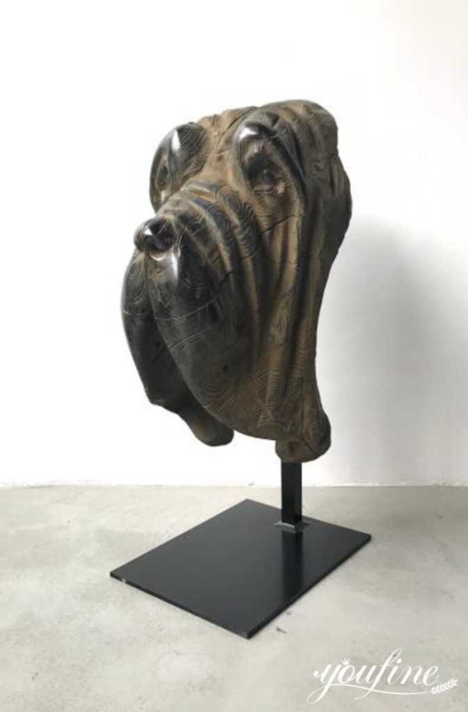 Bronze Gorilla Head Sculpture of Famous Quentin Garel BOK1-383 - Bronze Monkey Statue - 15