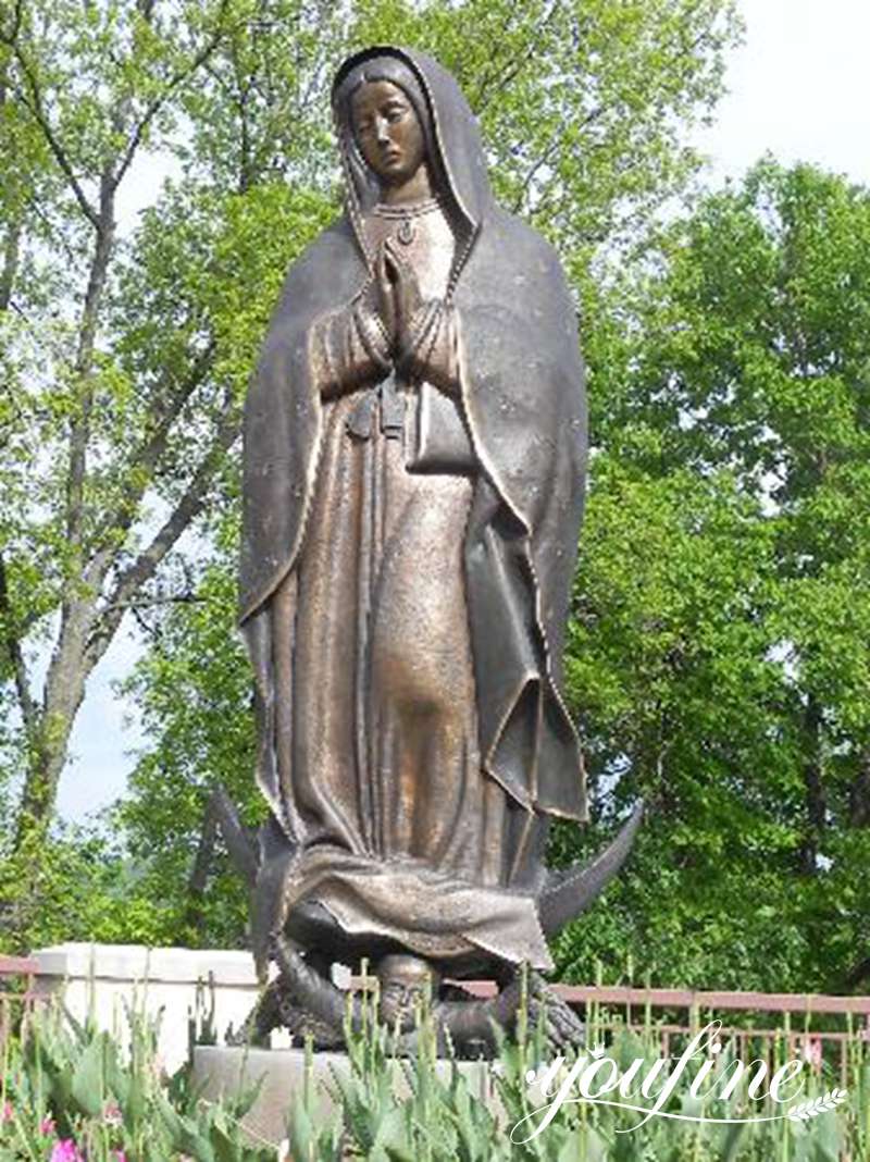 Bronze Our Lady of Guadalupe Statue YouFine Bronze Sculpture