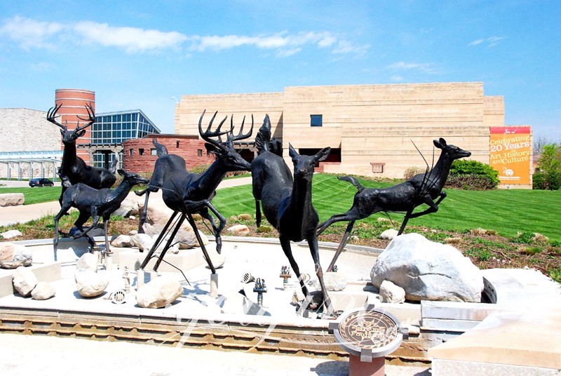 large outdoor deer statue-YouFine Sculpture