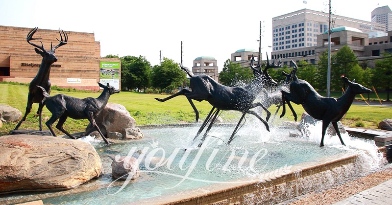 Outdoor Life Size Standing Bronze Reindeer Statue for Sale BOKK-269 - Bronze Deer Sculpture - 6