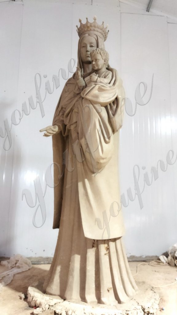 Bronze Virgin Mary Statue Catholic Church Decor Factory Supply BOKK-637 - Bronze Mary Statue - 14