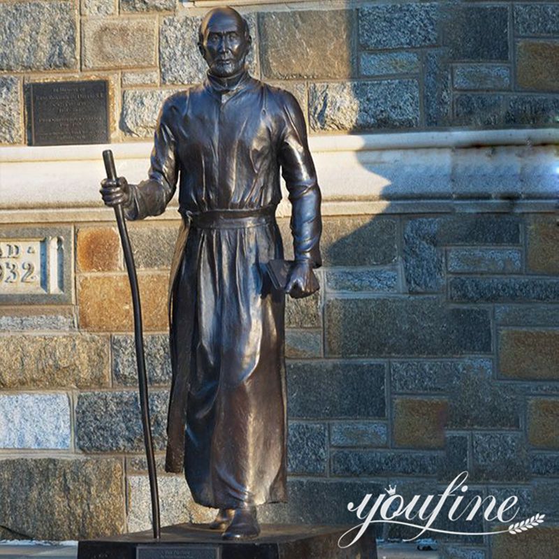 Bronze St. Ignatius Religious Statue for Outdoor Factory Supplier BOK1-377 - Bronze Figure Sculpture - 5