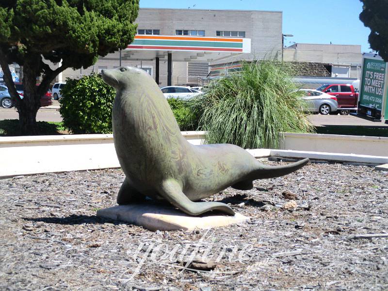 Large Bronze Sea Lion Sculpture Animal Artworks for Sale BOK1-405 - Other Animal sculptures - 14