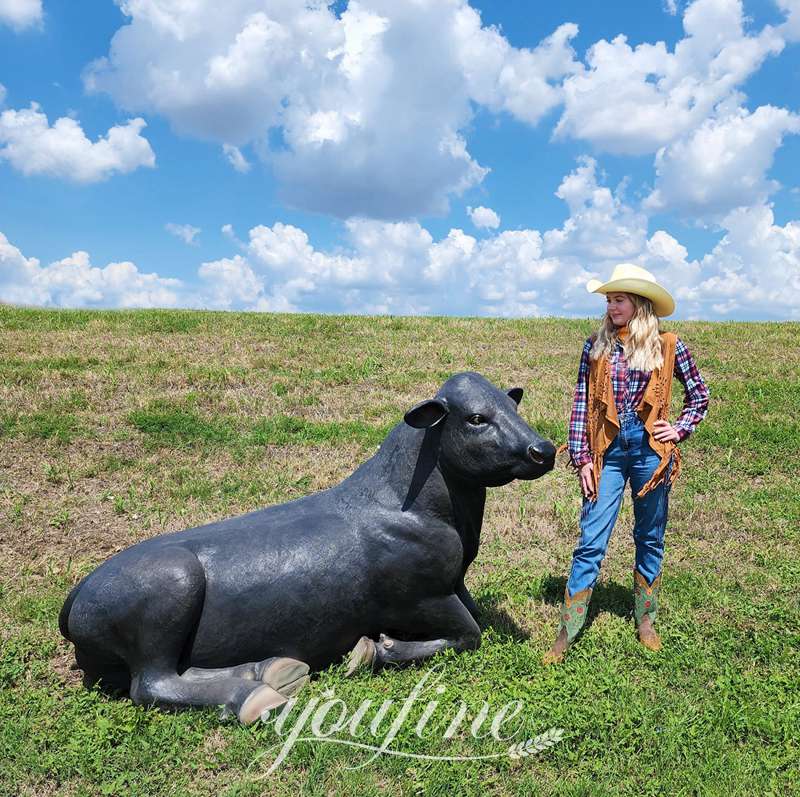 Life Size Bronze Angus Bull Statue Museum Quality BOK1-406 - Bronze Bull Sculpture - 3