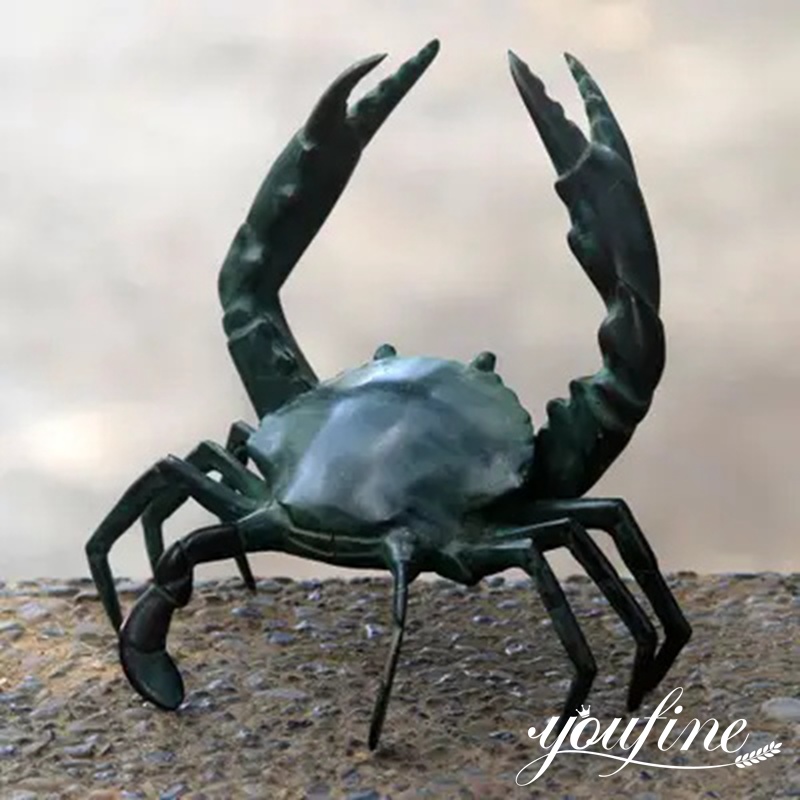 Stunning Giant Bronze Crab Sculpture Outdoor Decor Manufacturer BOK1-393 - Bronze Animal Sculpture - 11