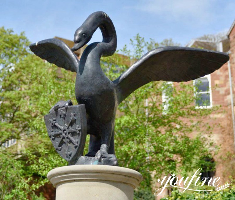 bronze-swan-statue decor-YouFine Sculpture