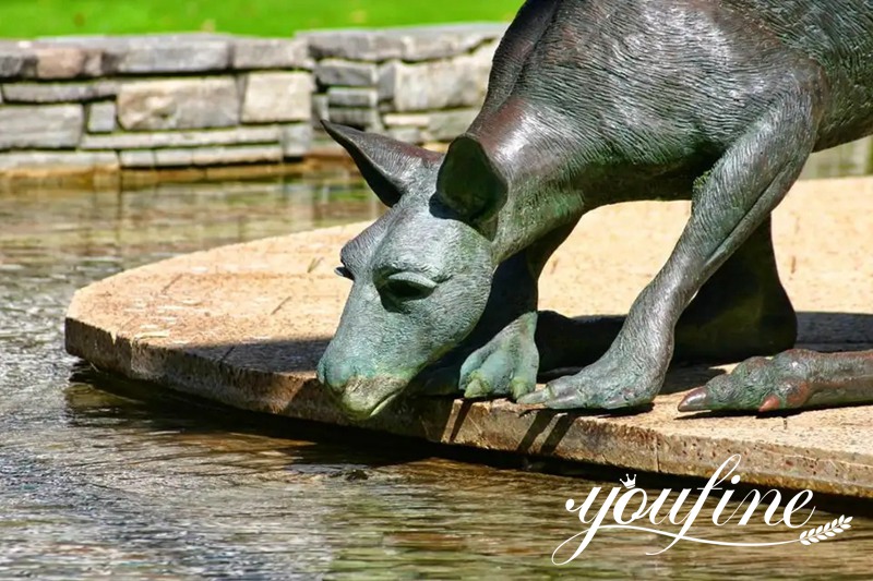 customized bronze kangaroo sculpture-YouFine Sculpture