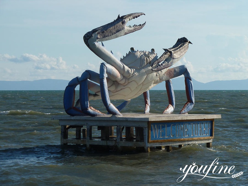 Stunning Giant Bronze Crab Sculpture Outdoor Decor Manufacturer BOK1-393 - Bronze Animal Sculpture - 15