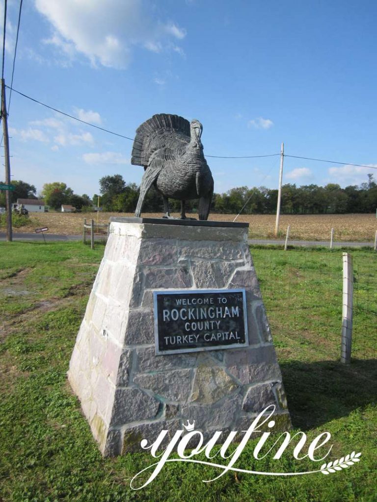 Outdoor Giant Bronze Turkey Statue Decor Supplier Bok1-401 - Bronze Animal Sculpture - 1