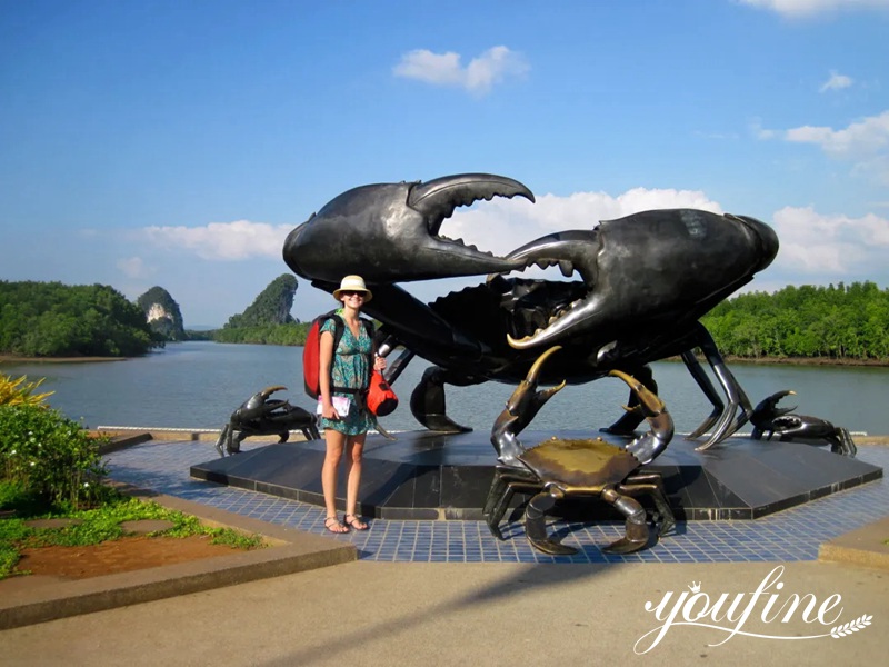high-quality bronze crab statue-YouFine Sculpture