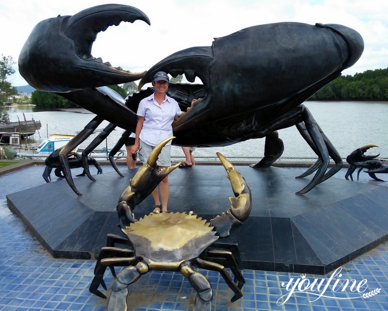 high-quality bronze crab statue-YouFine Sculpture