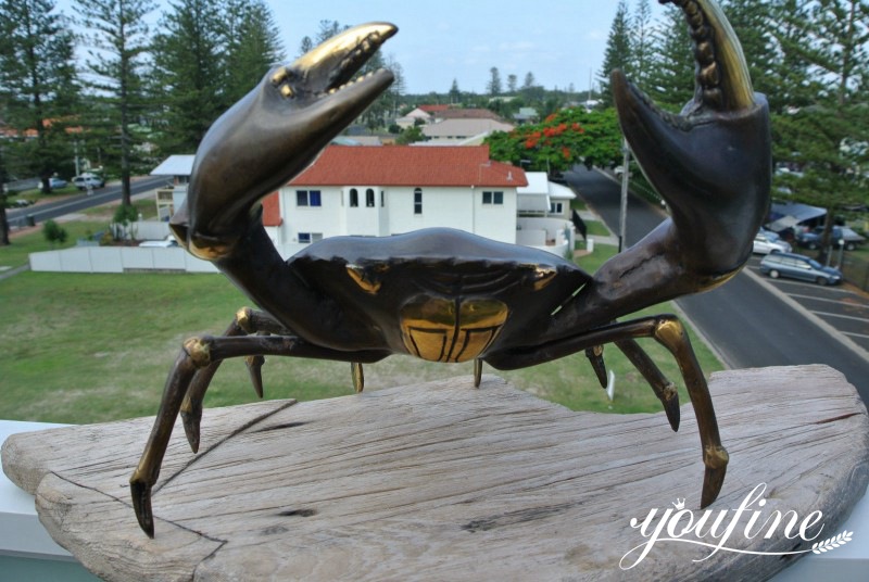 Stunning Giant Bronze Crab Sculpture Outdoor Decor Manufacturer BOK1-393 - Bronze Animal Sculpture - 14