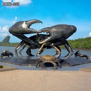 Stunning Giant Bronze Crab Sculpture Outdoor Decor Manufacturer BOK1-393