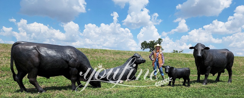 life size angus bull statue-YouFine Sculpture