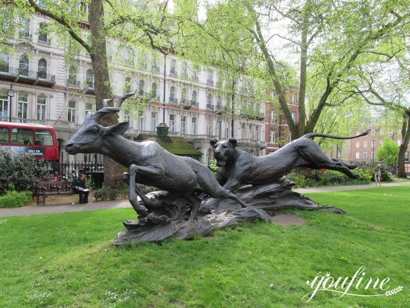 outdoor bronze animal statue decor-YouFine Sculpture