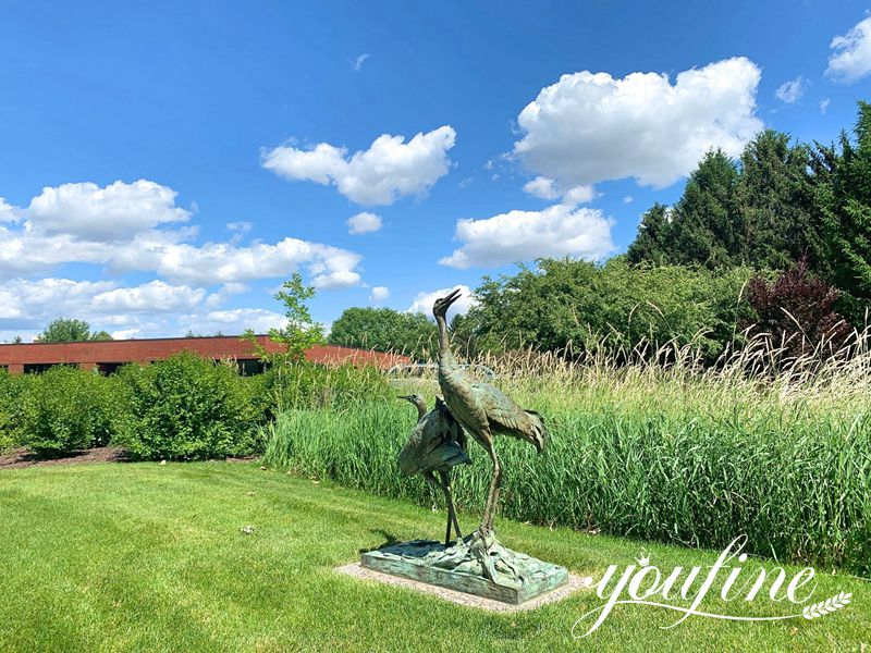 Outdoor Large Bronze Swan Statue Decor Supplier BOK1-400 - Bronze Animal Sculpture - 16