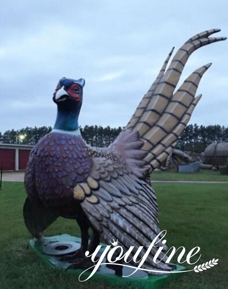 Outdoor Giant Bronze Turkey Statue Decor Supplier Bok1-401 - Bronze Animal Sculpture - 14