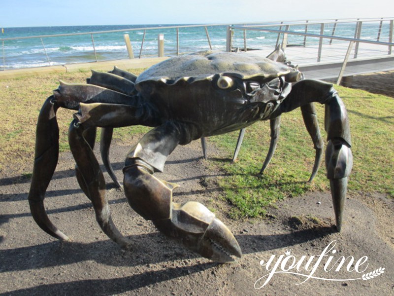 Stunning Giant Bronze Crab Sculpture Outdoor Decor Manufacturer BOK1-393 - Bronze Animal Sculpture - 9