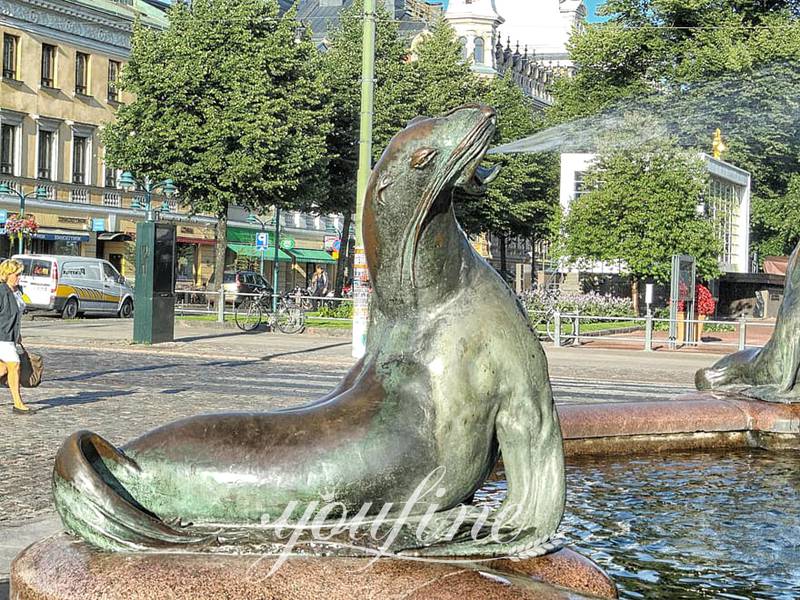 Large Bronze Sea Lion Sculpture Animal Artworks for Sale BOK1-405 - Other Animal sculptures - 10