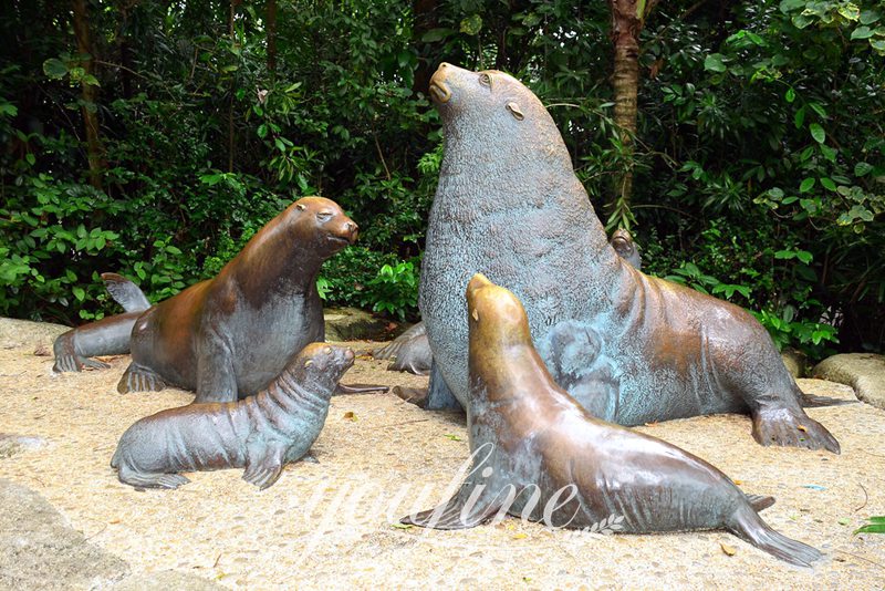 sea lion statue singapore art-YouFine Sculpture