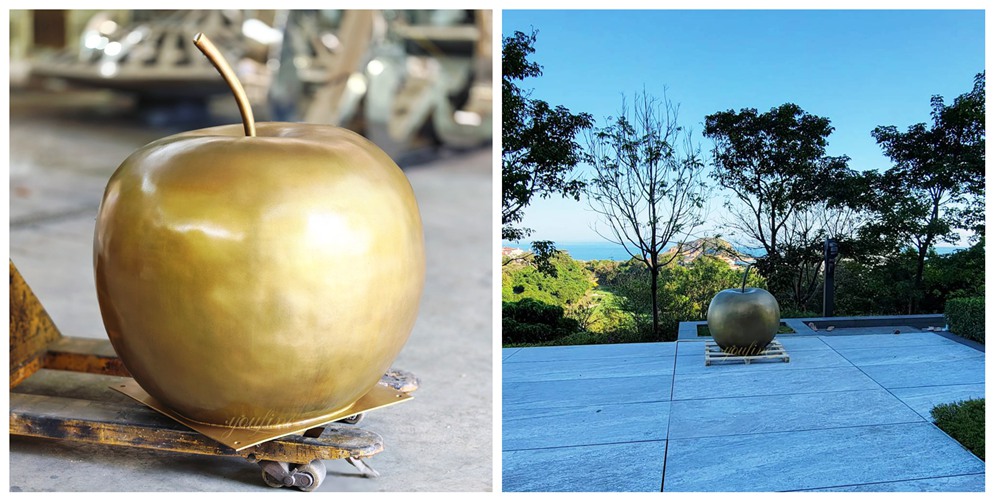 Completion of the custom apple sculpture and client feedback