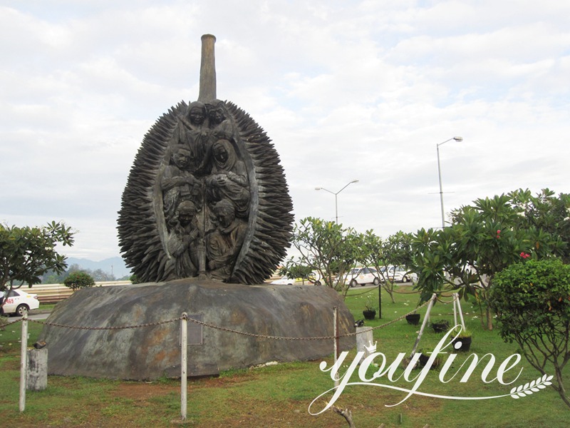 Large Bronze Durian Sculpture for Public Decor Wholesale BOK1-428 - Abstract Bronze Sculpture - 1