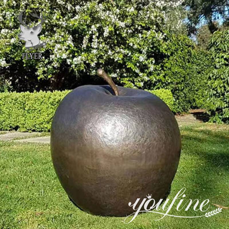Outdoor-Sculpture-Garden-Decoration-Custom-Made-Metal-Gold-Color-Fruit-Apple-Sculpture-Large-Size-Bronze-Apple-Statue
