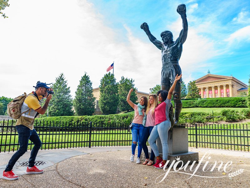 Famous Bronze Rocky Balboa Statue Replica for Sale BOK1-436 - Bronze Classical Sculpture - 2