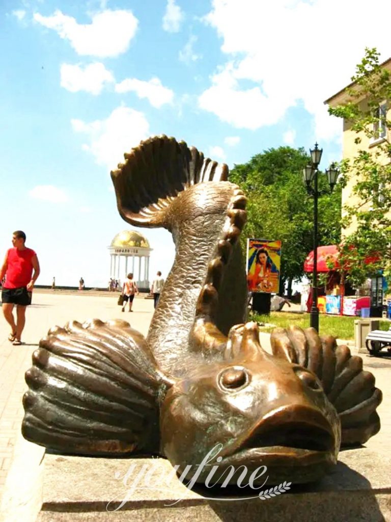 bronze fish sculpture-YouFine Sculpture