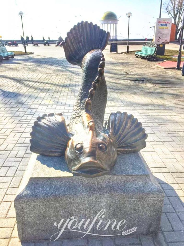 bronze fish statues-YouFine Sculpture