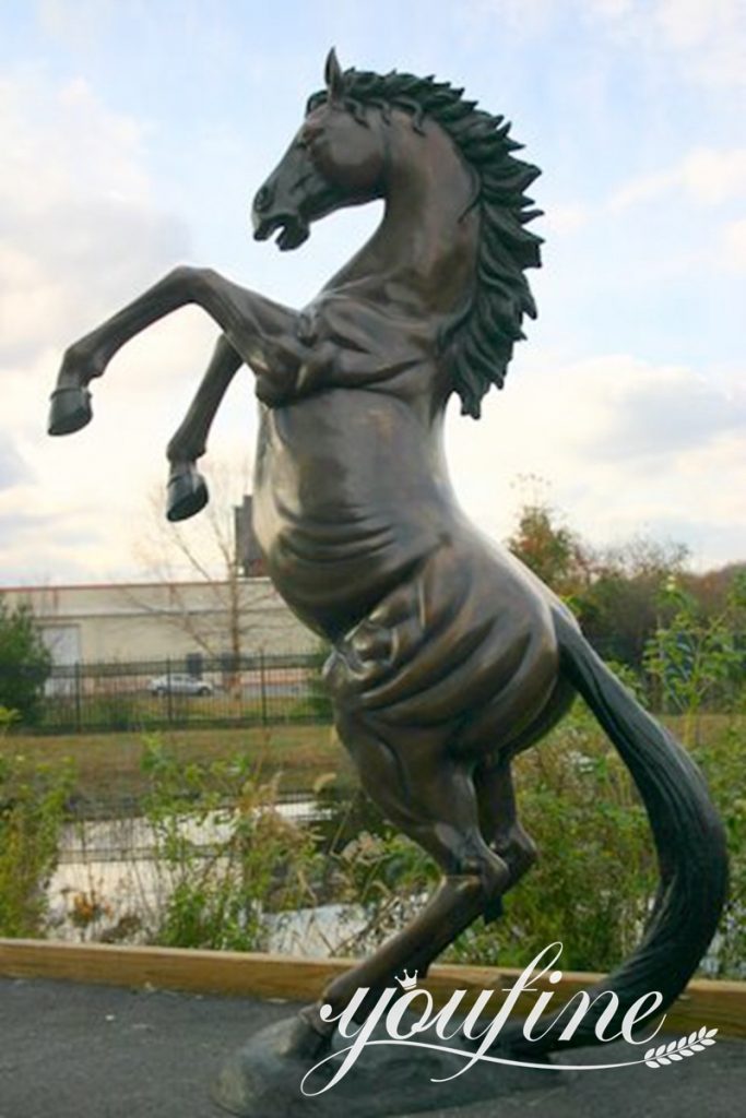 bronze galloping horse statue-2