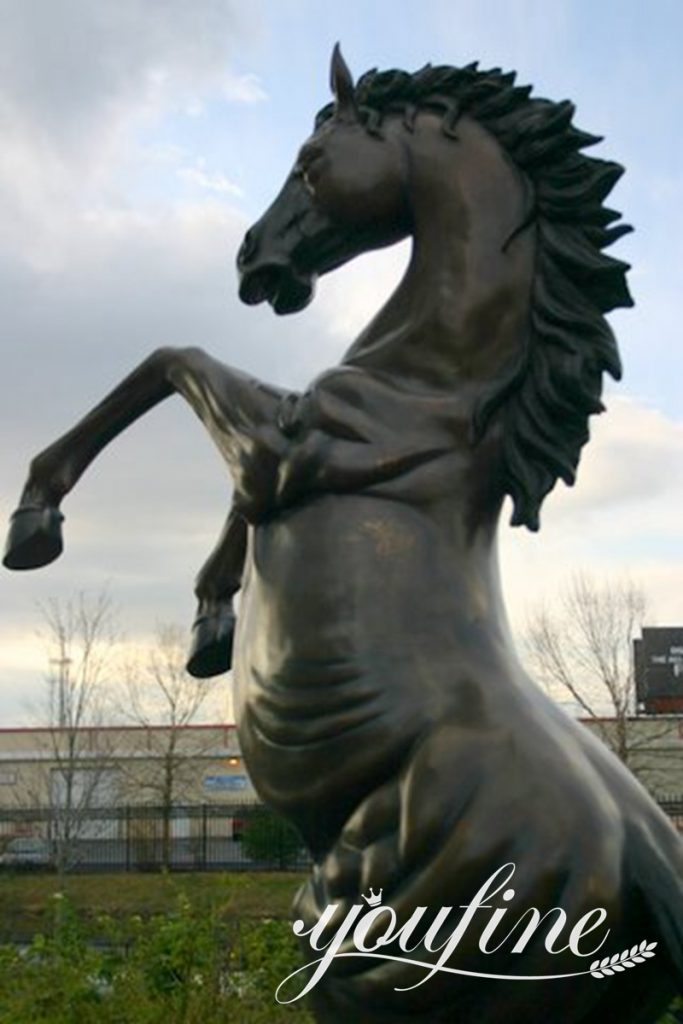 bronze galloping horse statue-3