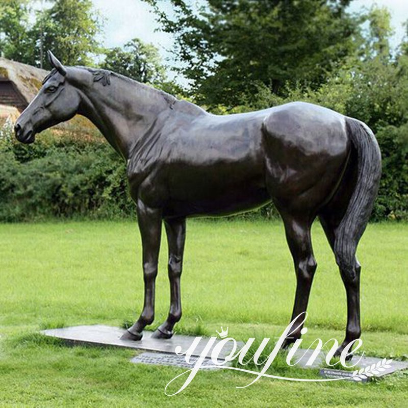 Large Bronze Galloping Horse Statue Lawn Decor Supplier BOK1-430 - Bronze Animal Sculpture - 16