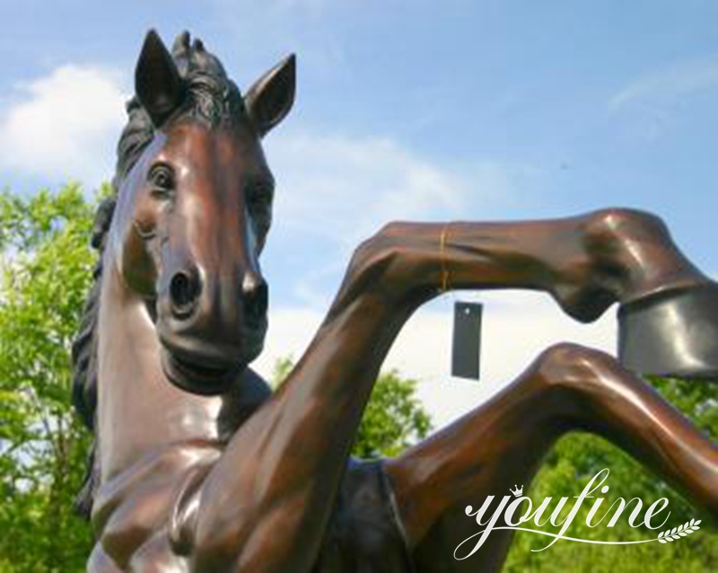 bronze horse statue for garden decor
