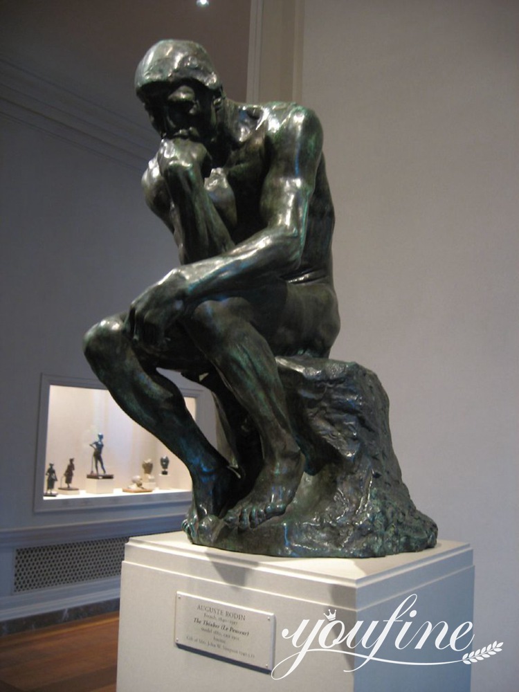 The Thinker Statue- Enduring Bronze Art Decor - Showcase - 12