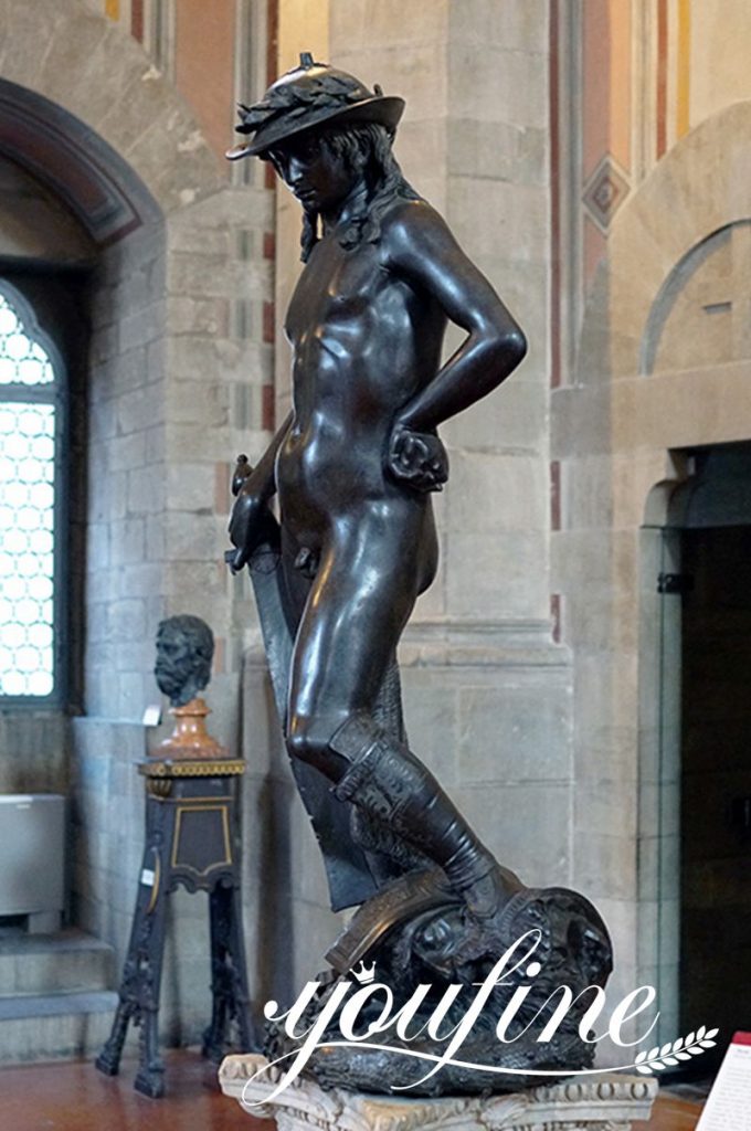 Custom Famous Bronze Donatello David Statue Factory Supplier BOK1-418 - Bronze Classical Sculpture - 2