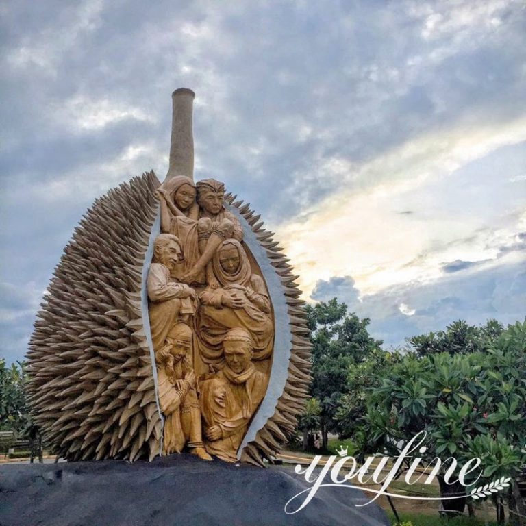 Large Bronze Durian Sculpture - YouFine Bronze Sculpture