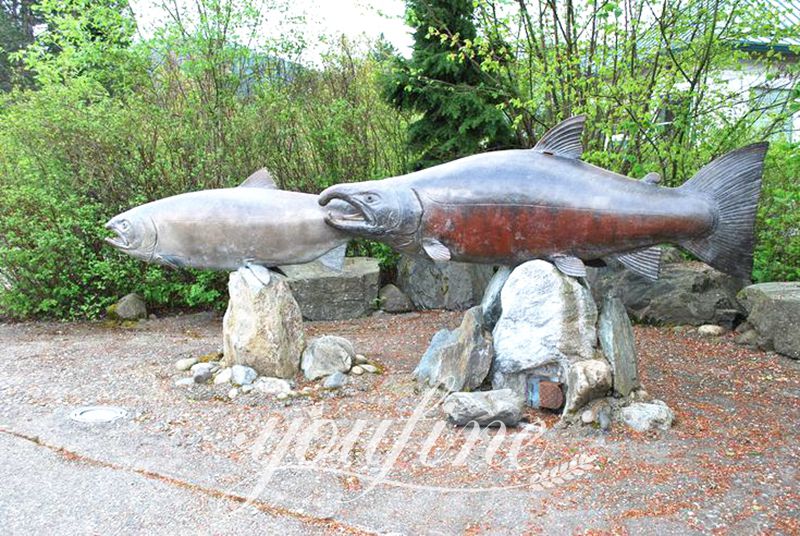 fish statues outdoor-YouFine Sculpture