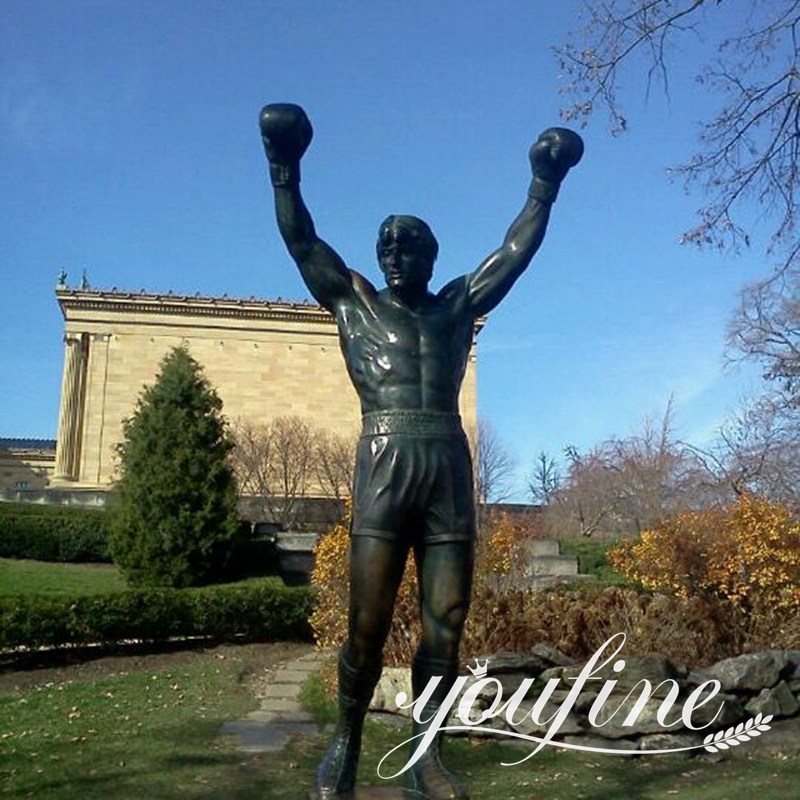 high-quality bronze famous rocky statue