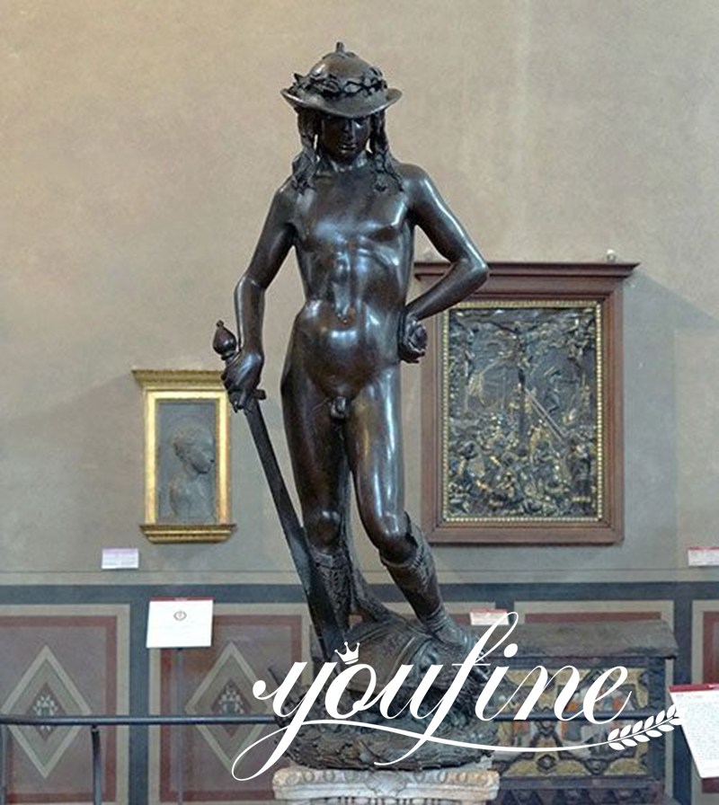 Custom Famous Bronze Donatello David Statue Factory Supplier BOK1-418 - Bronze Classical Sculpture - 1