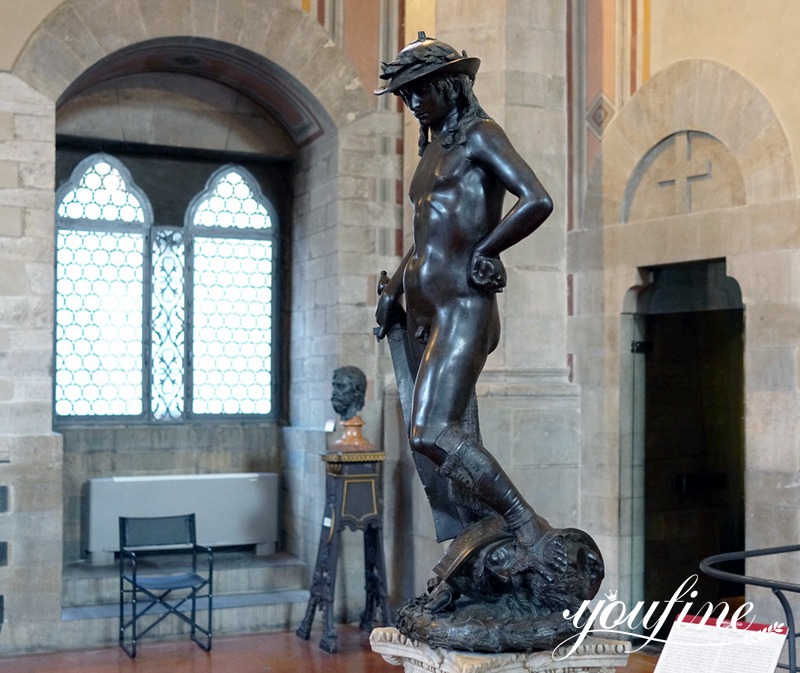 Custom Famous Bronze Donatello David Statue Factory Supplier BOK1-418 - Bronze Classical Sculpture - 6