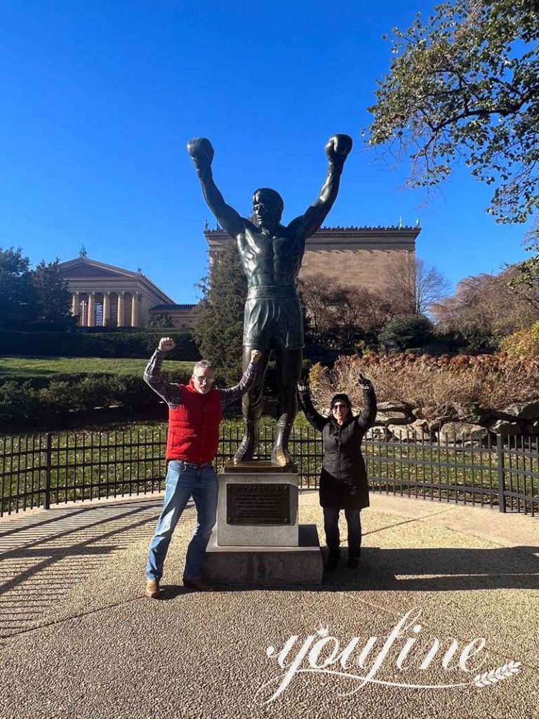 Famous Bronze Rocky Balboa Statue Replica for Sale BOK1-436 - Bronze Classical Sculpture - 8