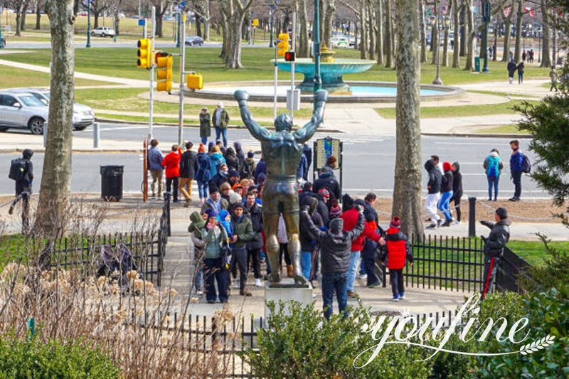 Famous Bronze Rocky Balboa Statue Replica for Sale BOK1-436 - Bronze Classical Sculpture - 13