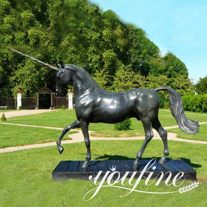 Large Bronze Galloping Horse Statue Lawn Decor Supplier BOK1-430 - Bronze Animal Sculpture - 18