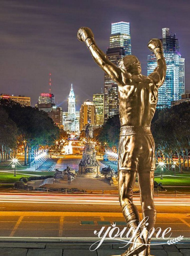 Famous Bronze Rocky Balboa Statue Replica for Sale BOK1-436 - Bronze Classical Sculpture - 11