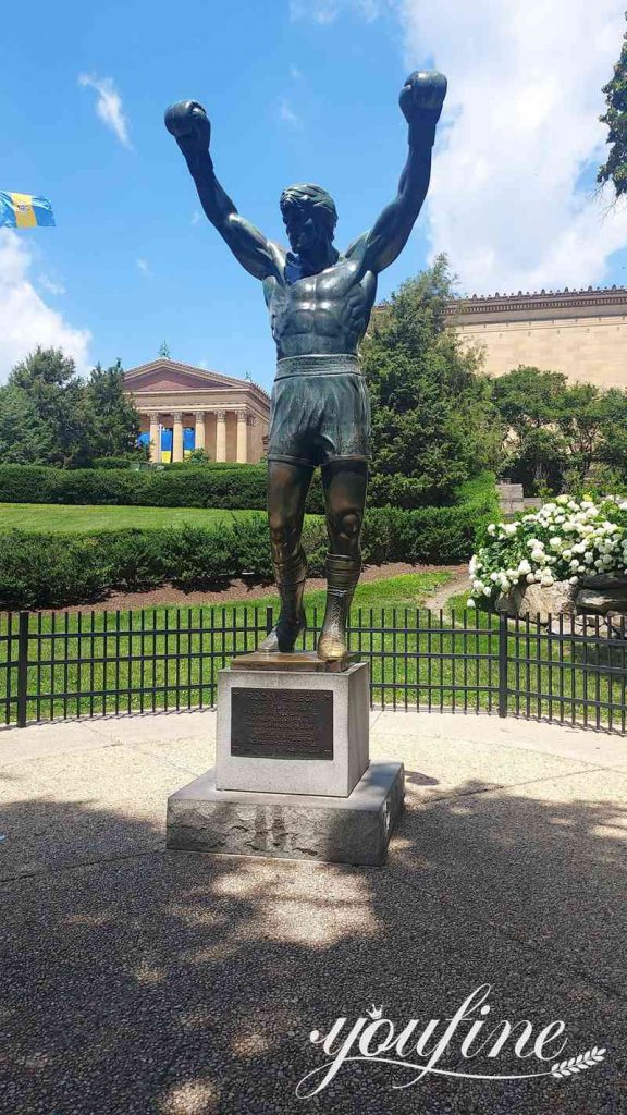 Famous Bronze Rocky Balboa Statue Replica for Sale BOK1-436 - Bronze Classical Sculpture - 4