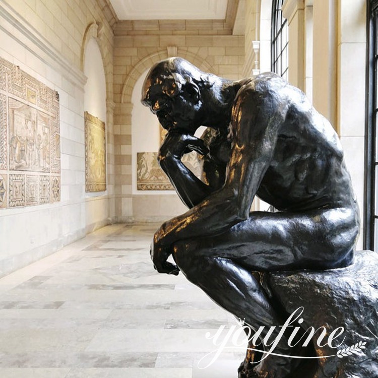 The Thinker Statue- Enduring Bronze Art Decor - Showcase - 14