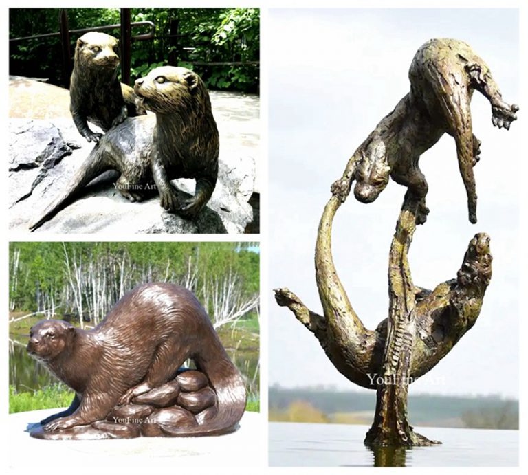 Reasons to Adore Bronze Sea Otter Sculpture YouFine Bronze Sculpture