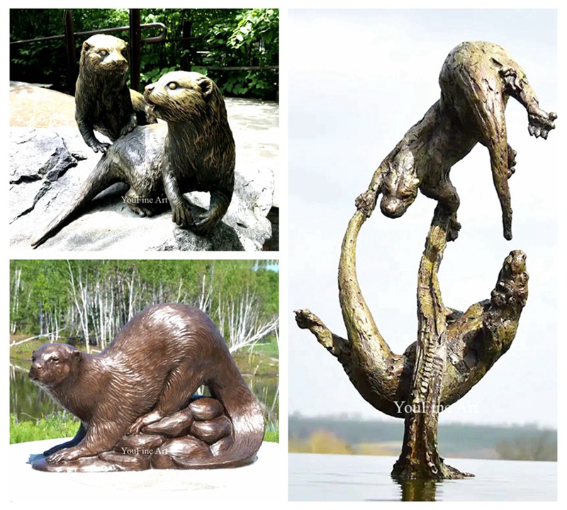 Abstract otter statue-YouFine Sculpture