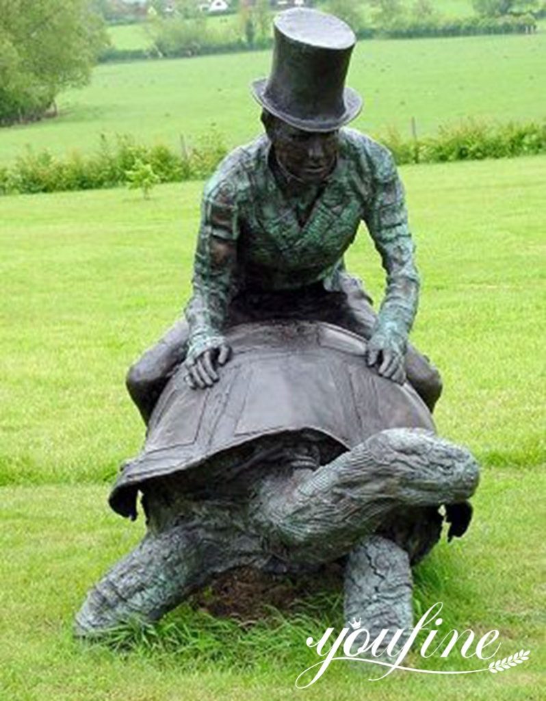 Large Bronze Tortoise Sculpture Beach and Garden Decor BOK1-447 - Bronze Animal Sculpture - 21